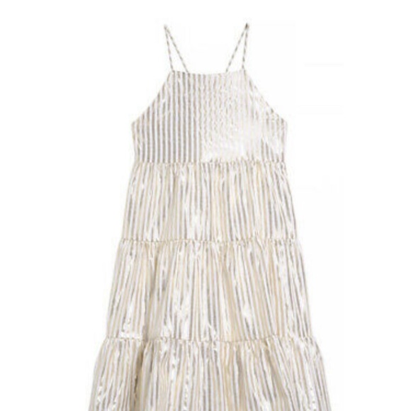 Seed Heritage | Dresses | Seed Heritage Gold Metallic Stripe Girls Dress  Size 8 | Poshmark